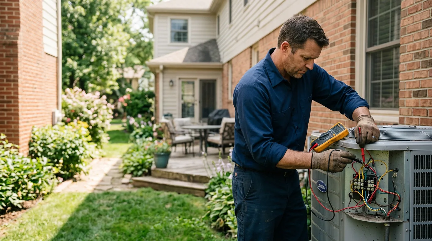 HVAC technician working near Hartville, MO